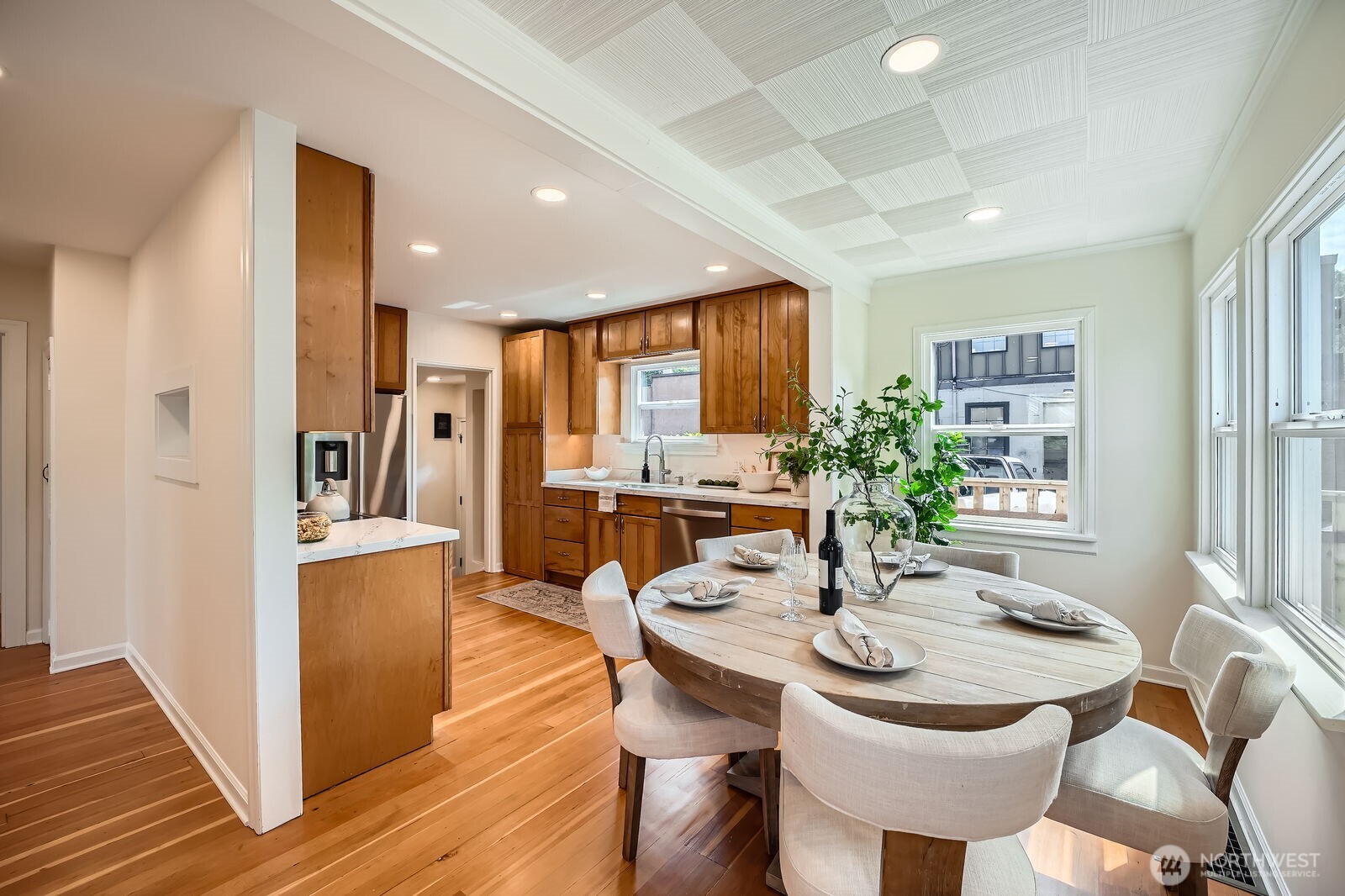 Thoughtful updates include brand new microwave, oven, dishwasher, sink & faucet, and refrigerator!