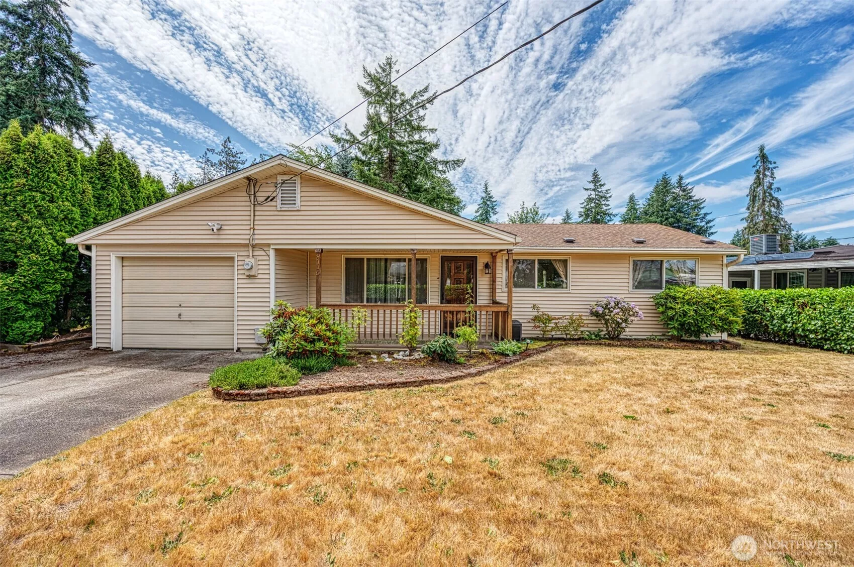 Welcome to this charming 3-bedroom rambler ideally located in Lakewood — just minutes from JBLM and beautiful American Lake! This single-level home offers comfortable living with a functional layout, a 1-car garage, and two versatile backyard outbuildings perfect for extra storage, a workshop, or hobby space. Enjoy peaceful mornings or evening gatherings in the spacious yard, with room to garden, play, or simply unwind. Whether you're commuting to base or looking to enjoy nearby lakes, parks, and shopping, this home offers both convenience and comfort in a desirable location.