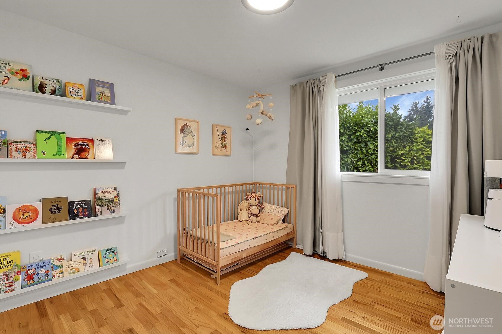 One of the four bedrooms