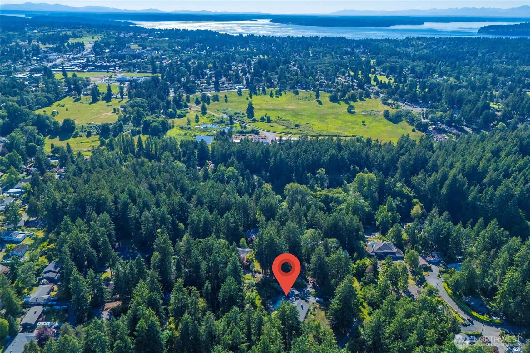 Aerila view of your home in context.