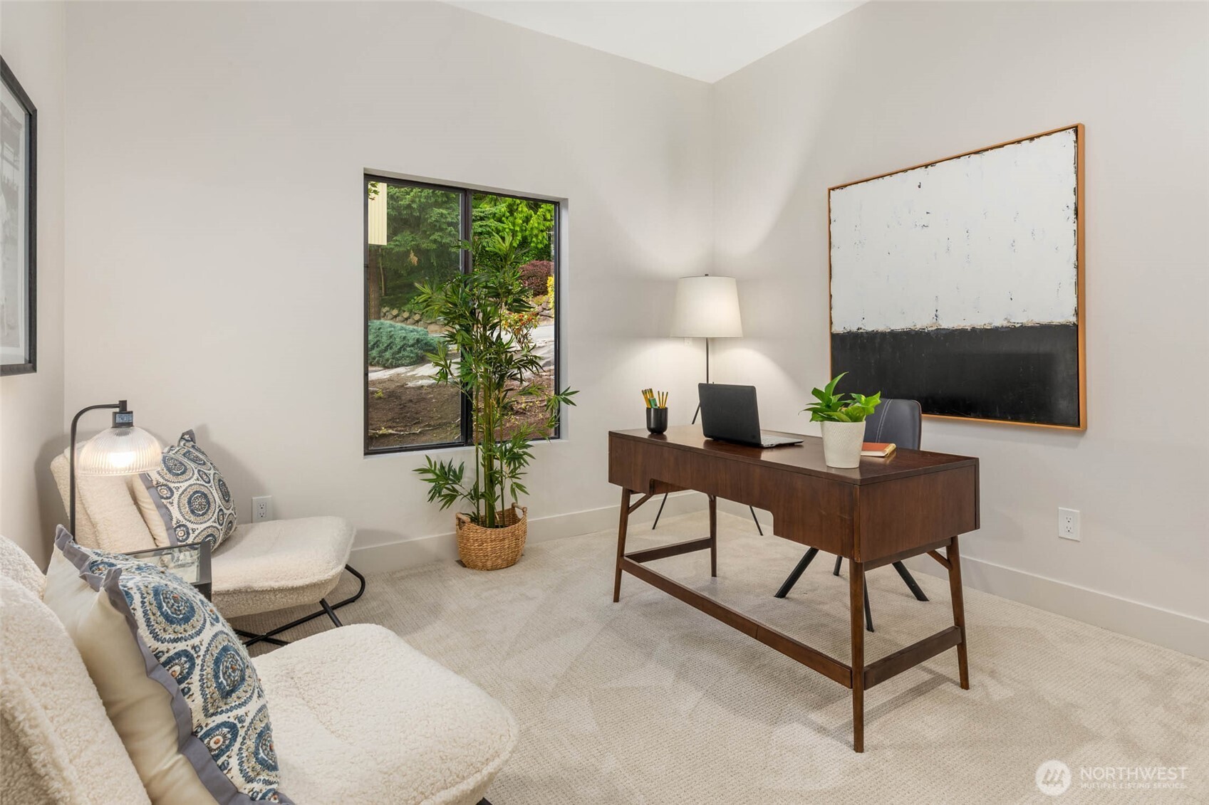 Here is the third bedroom on the garden level....or an office....or anything else you might like!