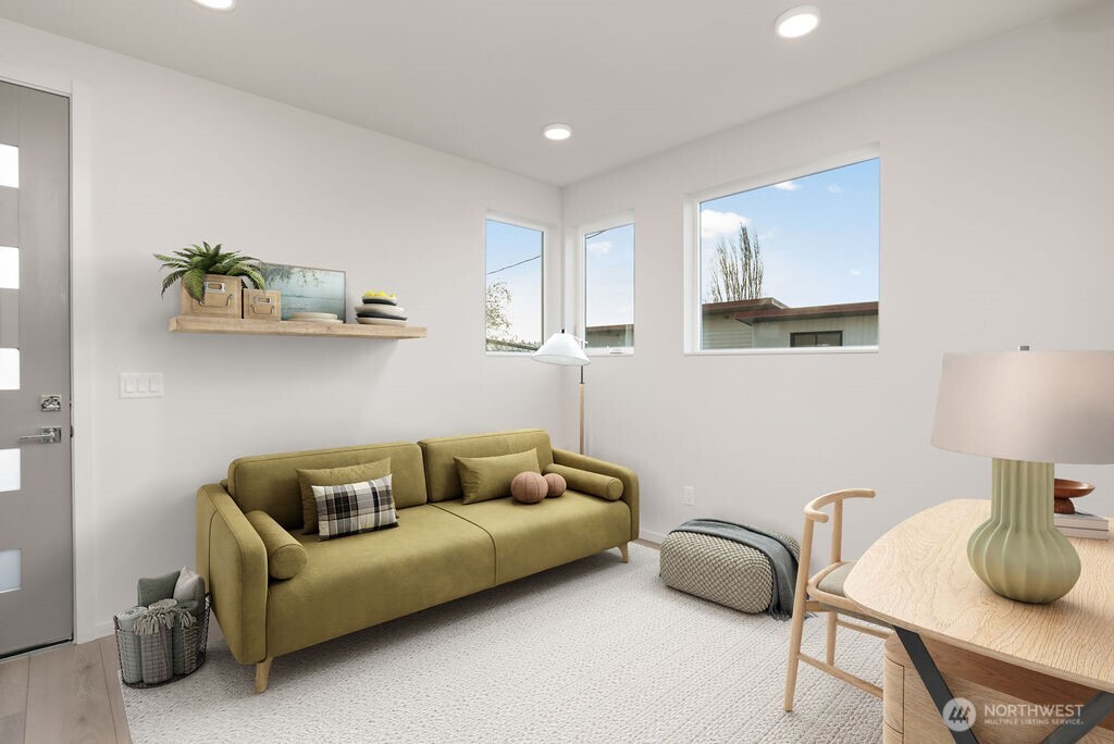 Main floor ADU. Living space. Virtually staged-pic is of similar unit
