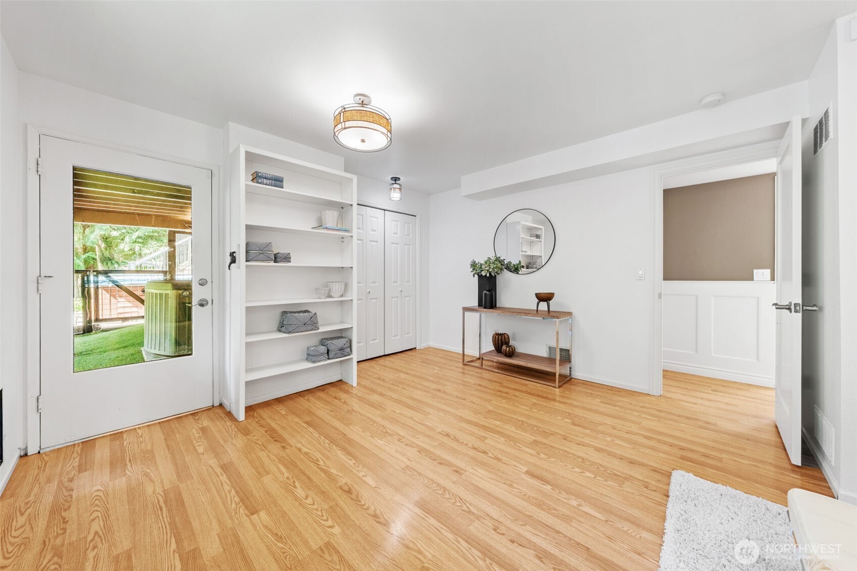 With direct backyard access to the dog run and a seamless connection to the lower level, Bedroom #4 offers incredible flexibility--possibilities are endless!