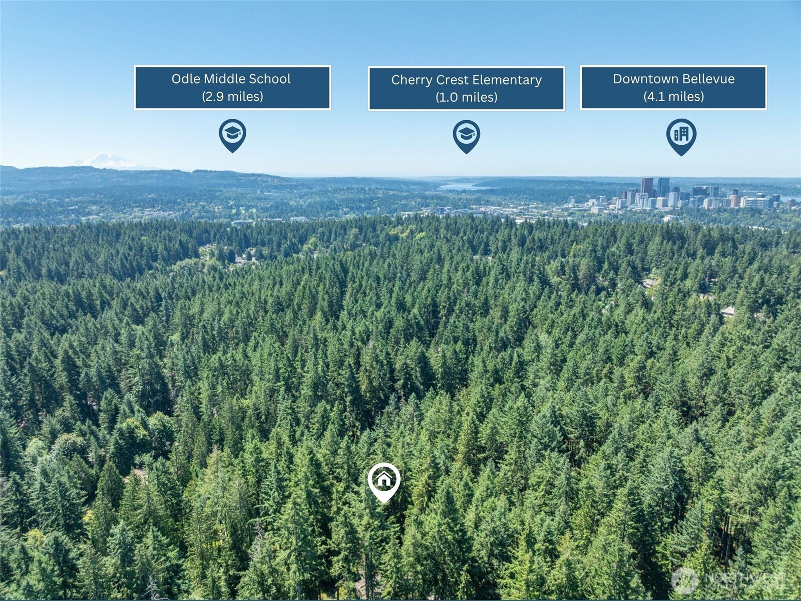 Ideally located near top-rated Bellevue schools, with Cherry Crest Elementary and Odle Middle School just a short drive away. Downtown Bellevue’s upscale shopping, dining, and cultural scene is also close at hand.