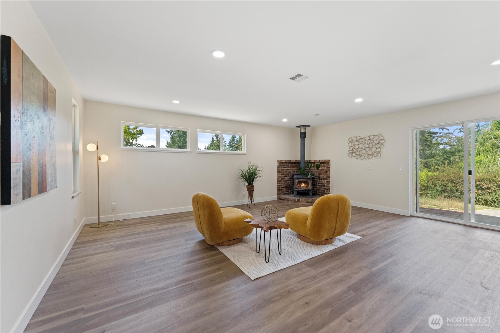 Open concept entertaining space
