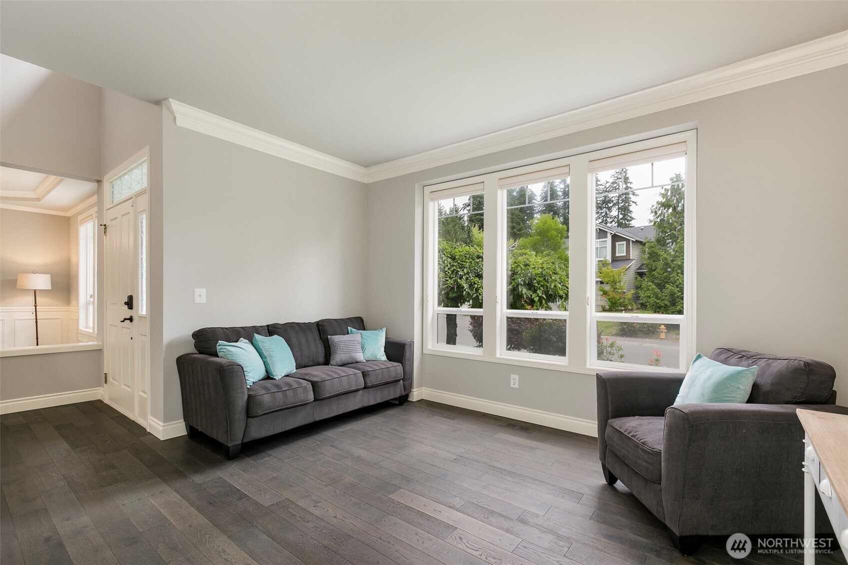 Second view of living room, looking back to entry