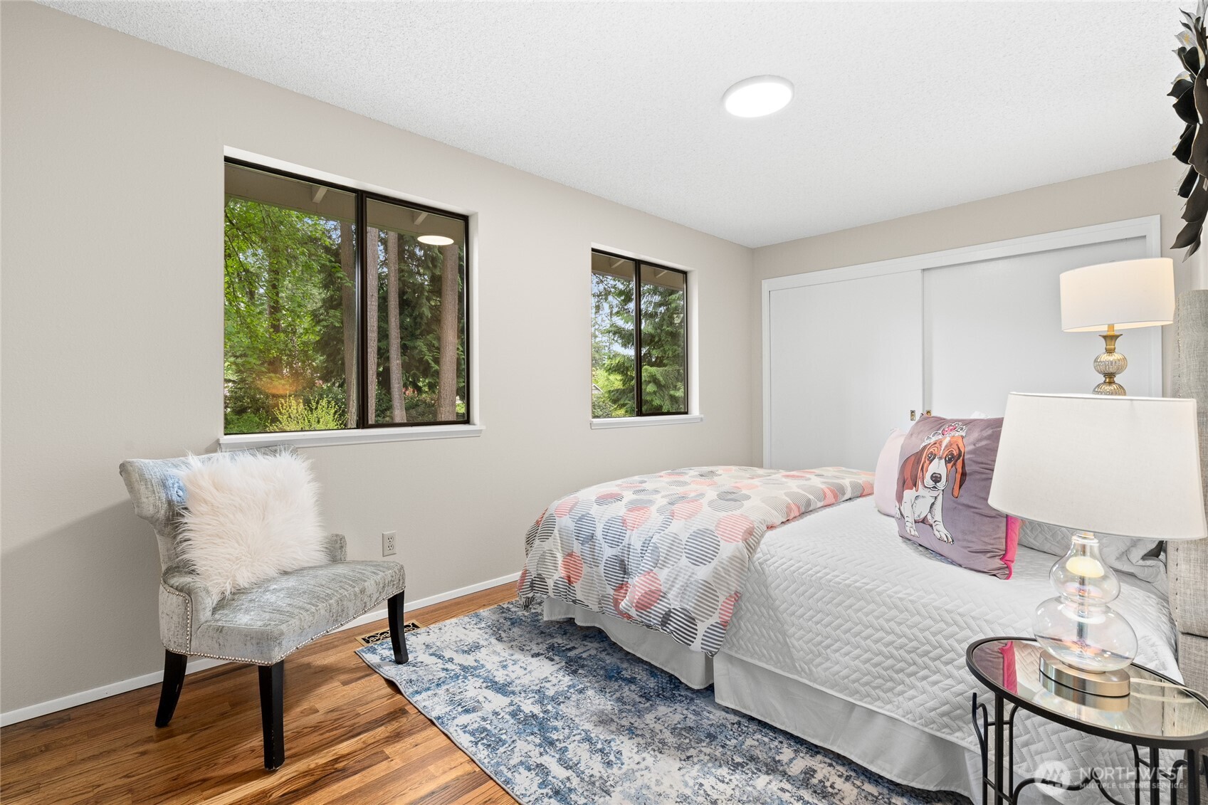 Lovely windows in each room of the home.