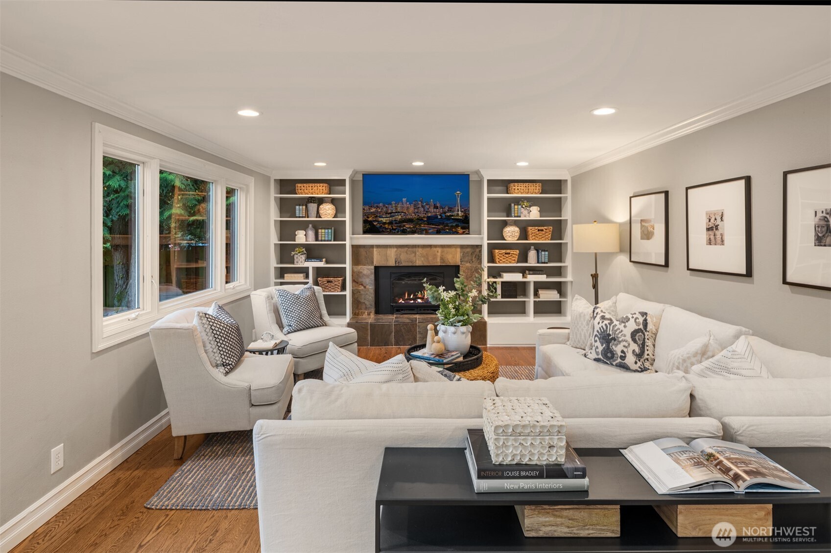 Family room off kitchen