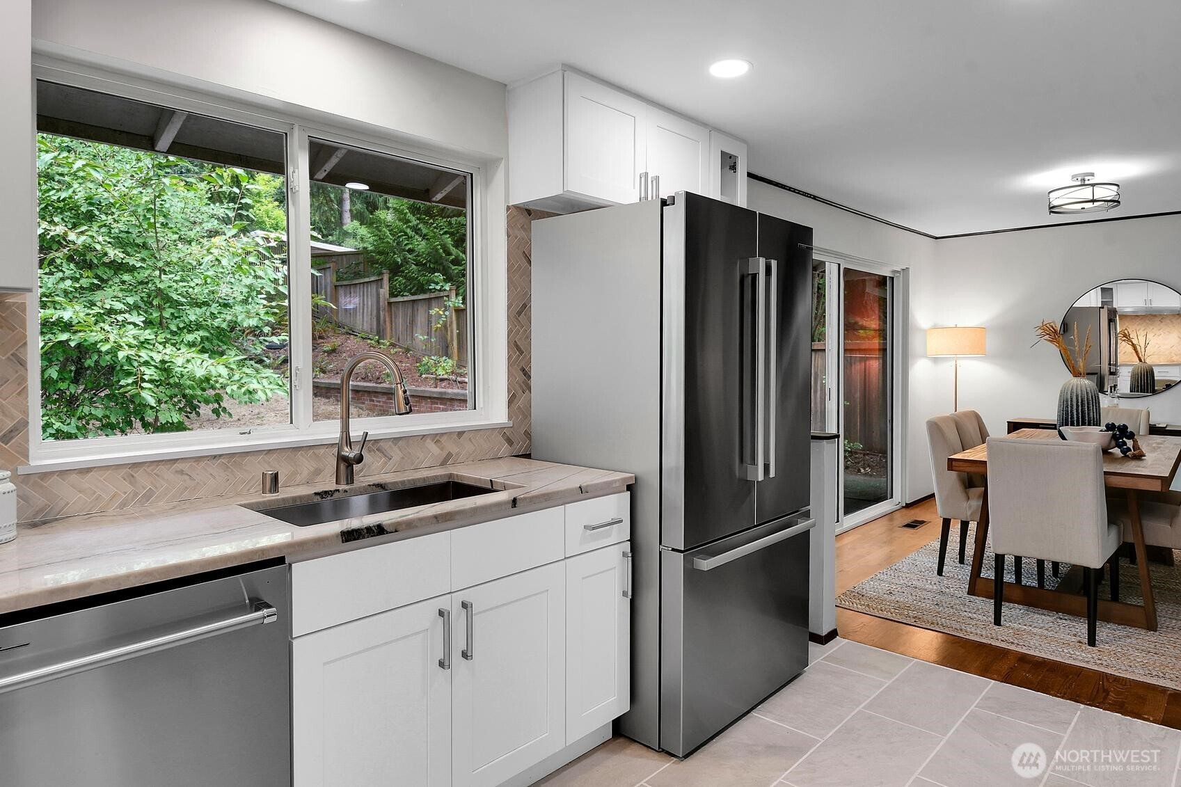 This kitchen remodel is modern, refined, and immensely practical for the chef.