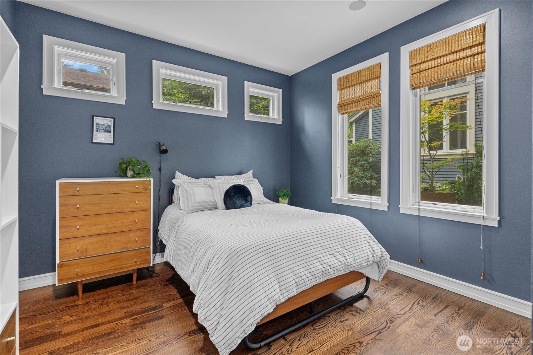 ADA certified guest bedroom, wheel chair accessible from the hallway exterior entry