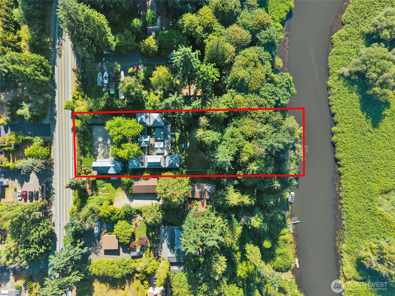 Lot lines of property