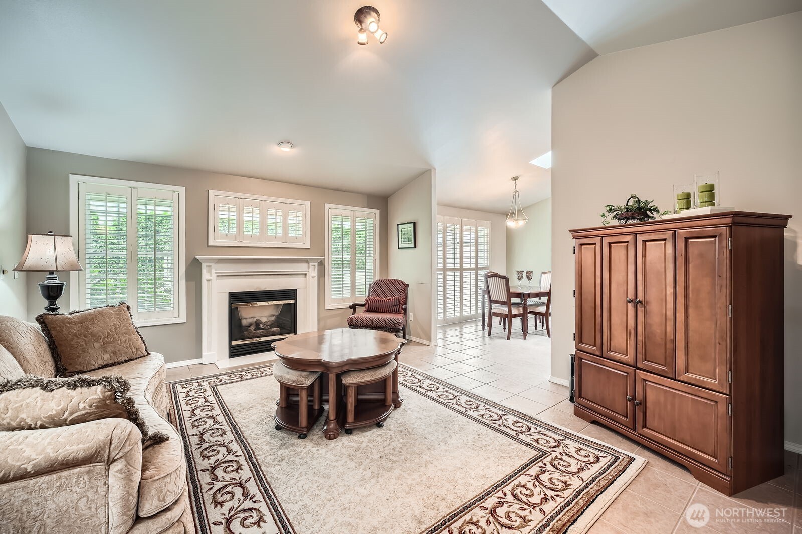 Upgraded to beautiful plantation shutters