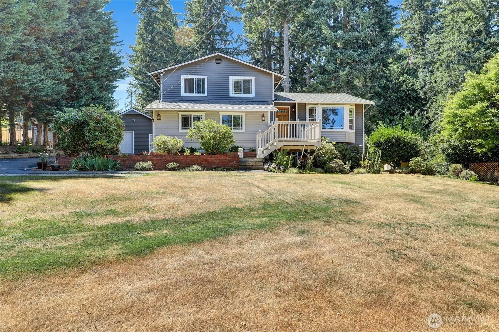 Front of the house looks East