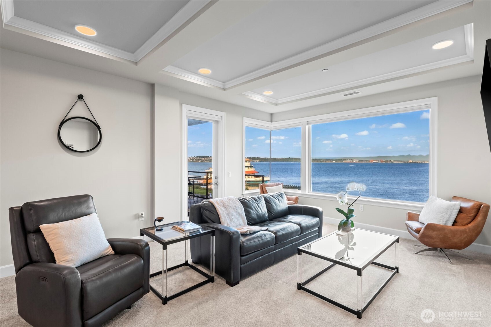 Enjoy convenient access to your covered deck from living room