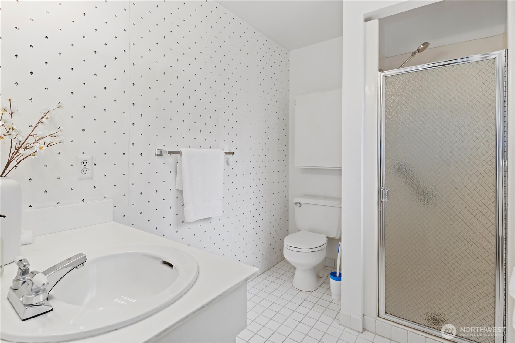 Bathroom off of the primary bedroom