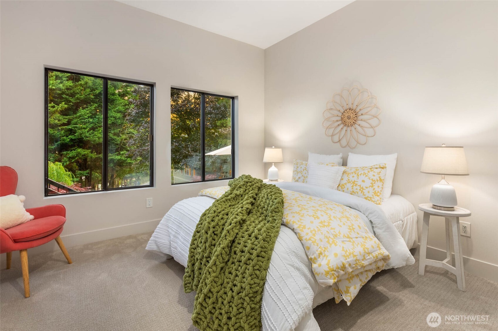 Here is bedroom two on the garden level!