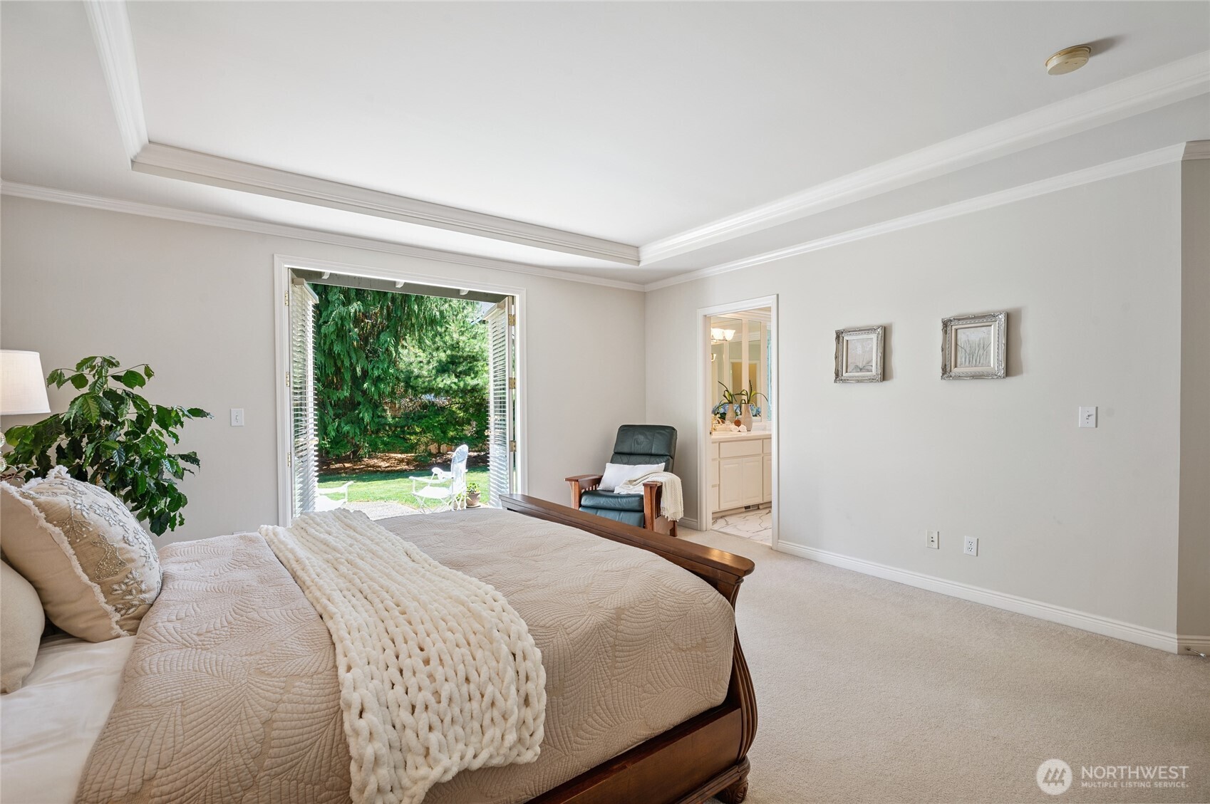 French Door access to backyard.
