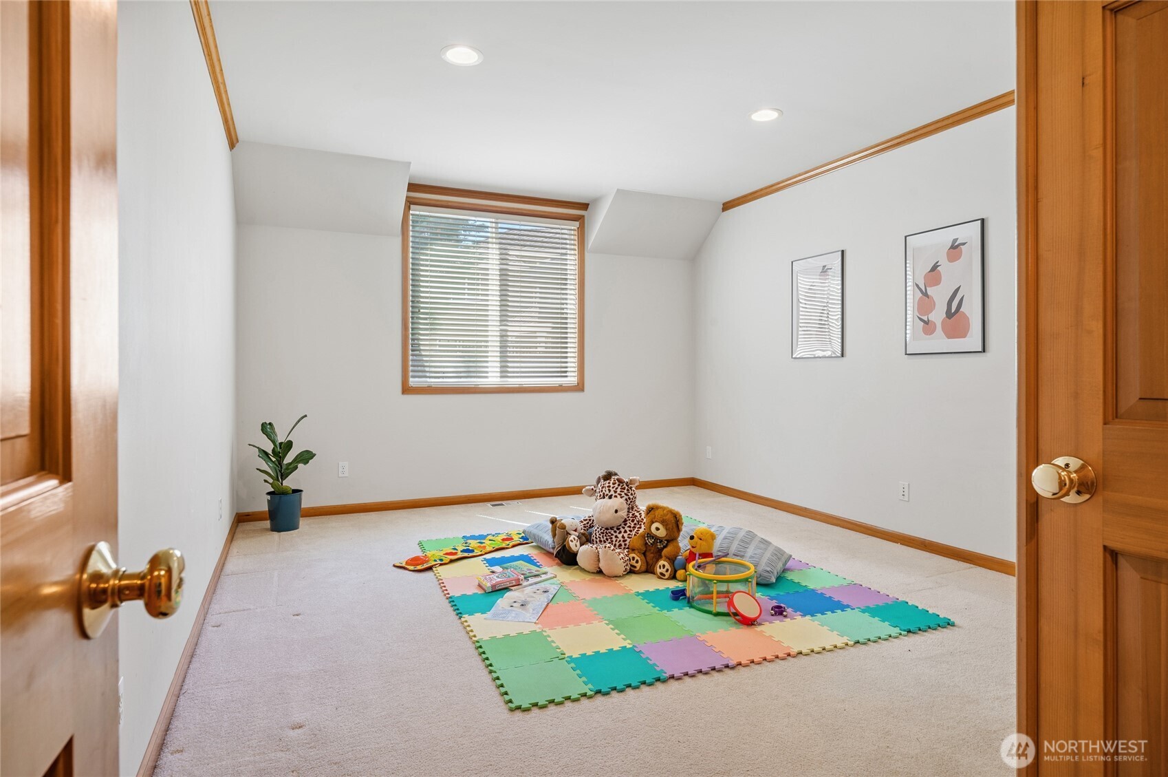 Bonus Room on Main Level, can be kids play room, 2nd office, or Home Gym.