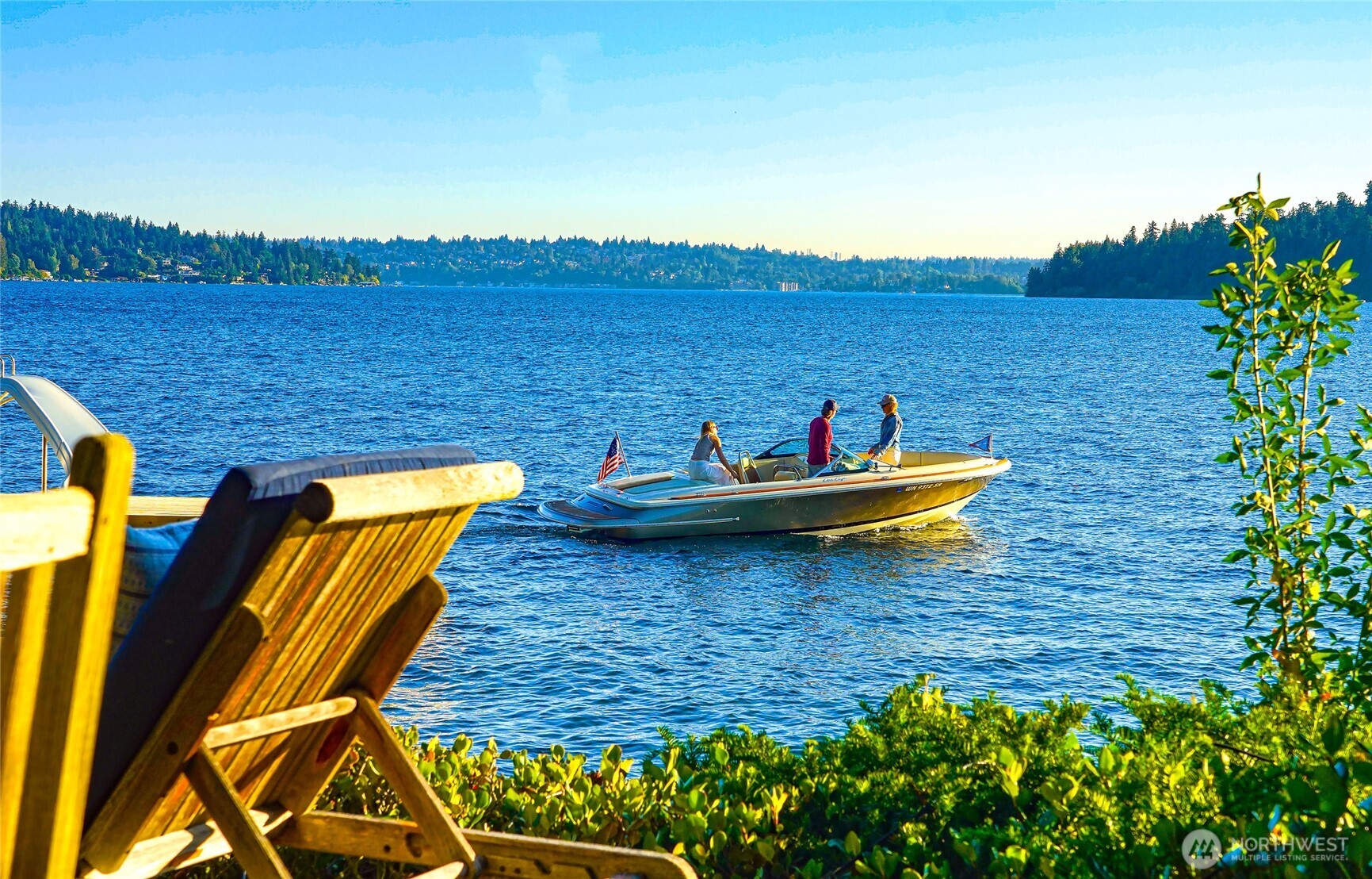 Deck off of dock