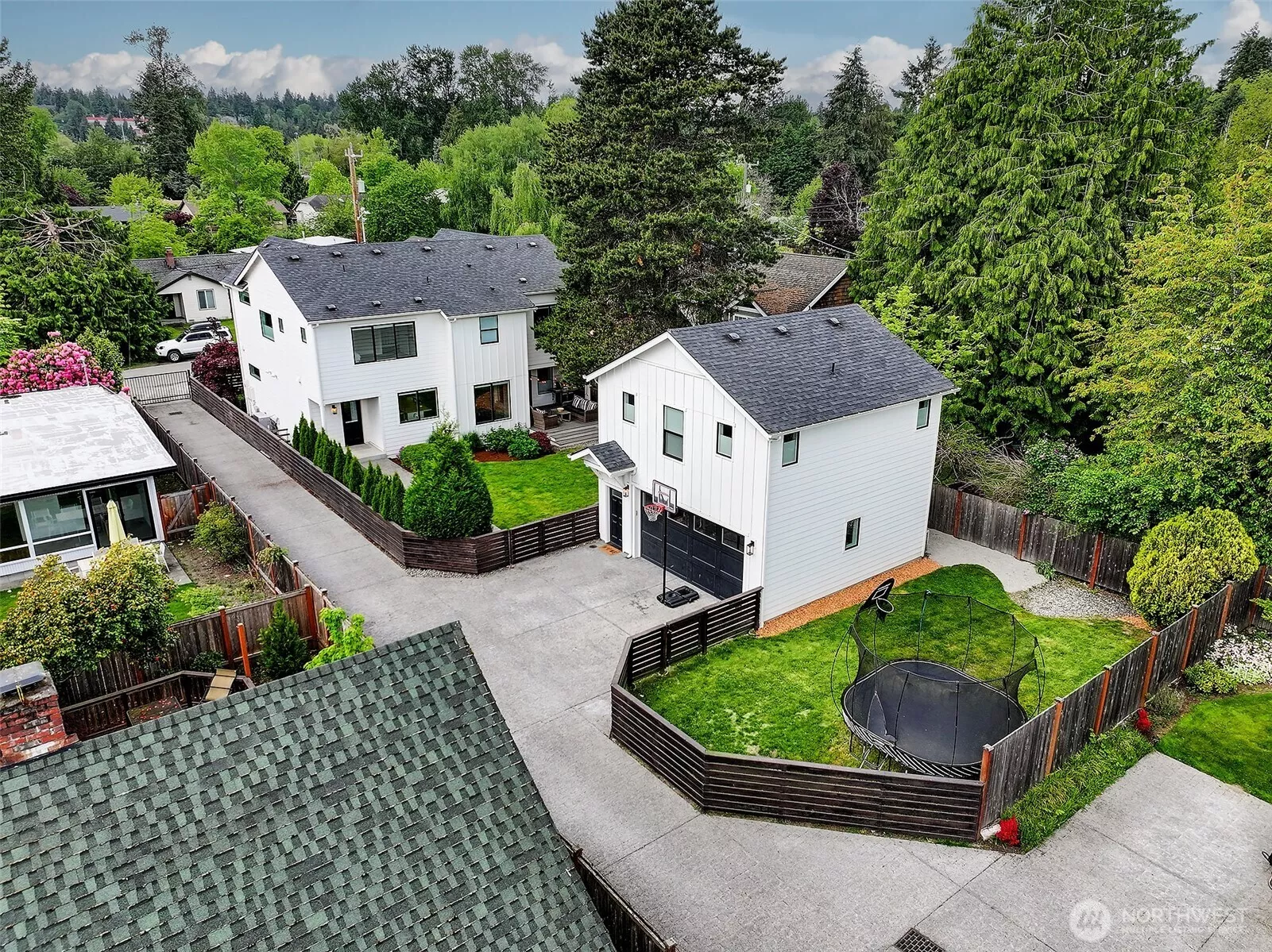 Two for 1! Detached garage has separate bonus 572 sq ft ADU space above. Dual yards; tons of space to play and garden.