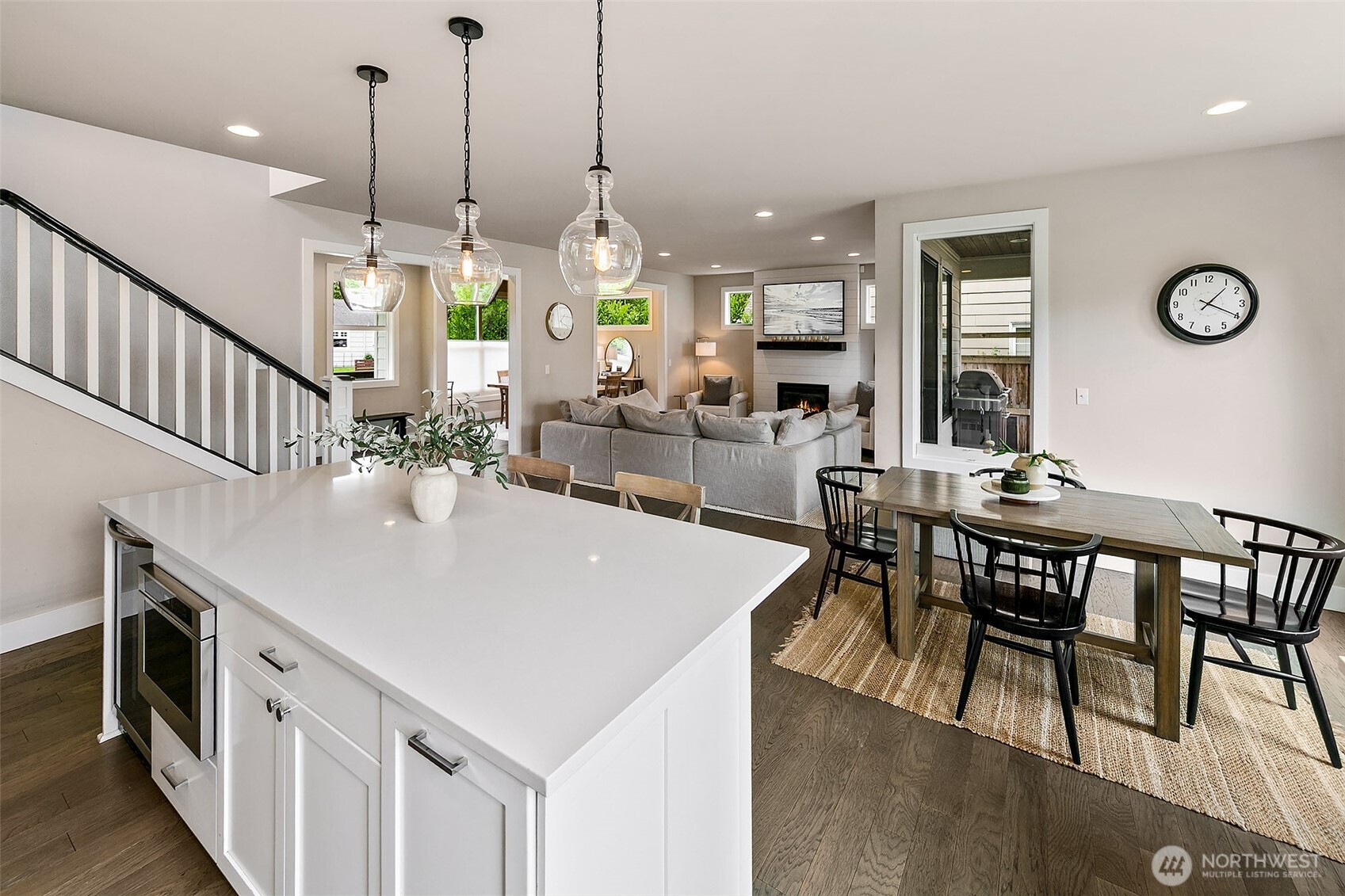 Main floor is open concept, yet the spaces are distinct; love the way you live here.