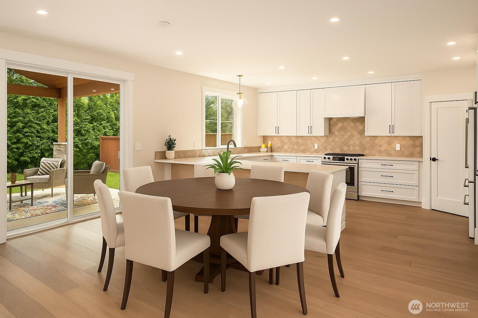 Kitchen dining area