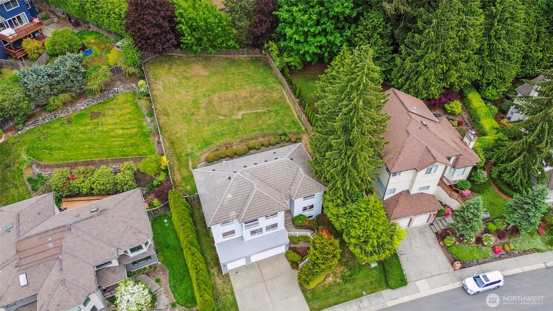 Bird's Eye View of Large Property. Great expanding potential if cleared.