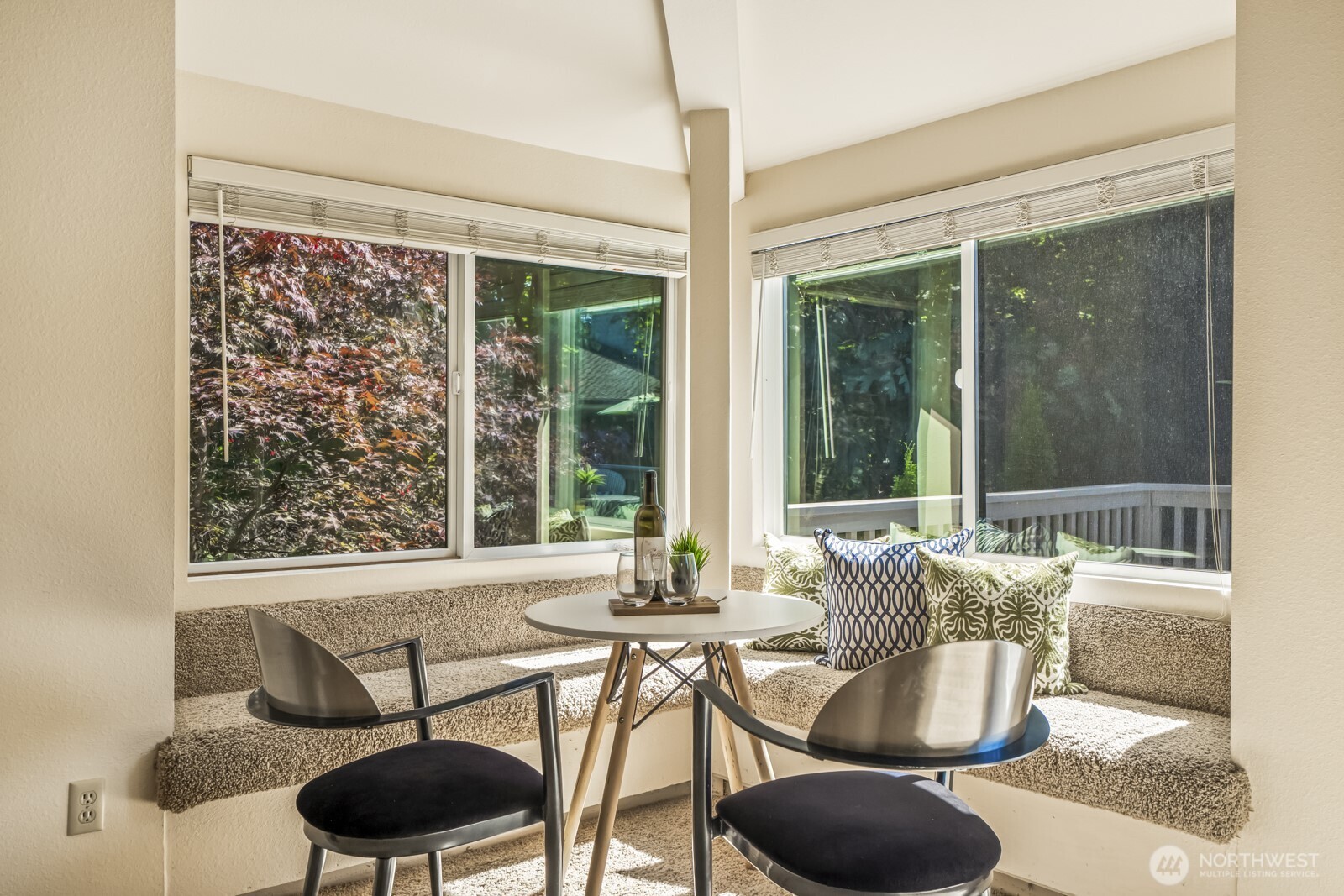 Cozy corner with built in seating