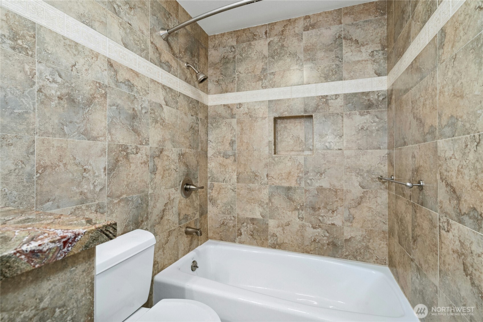 Exquisitely remodeled full bathroom