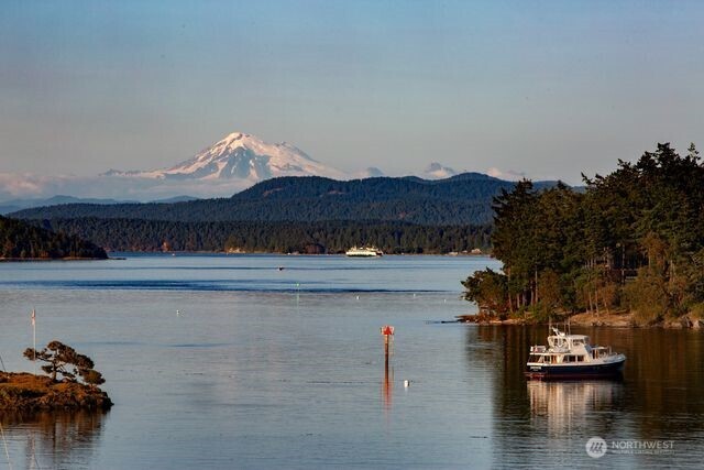 View of water and Mount Baker from all rooms including guest house.