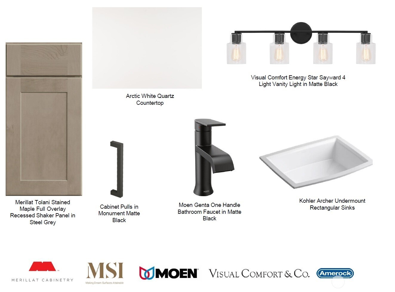 rendering of materials to be installed, not actual home