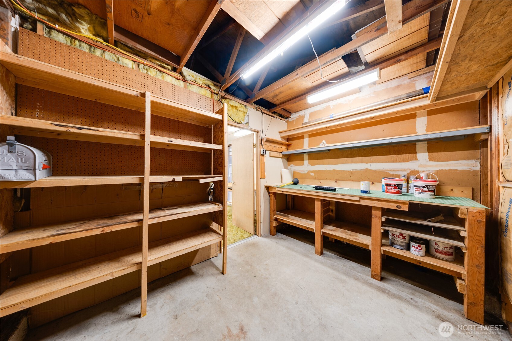 Off the office/hobby room is this shop area