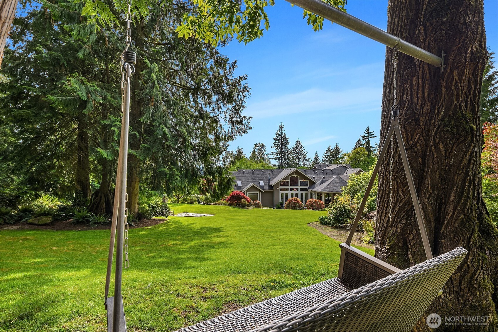 Invisible fence around entire property and cozy dog run with access from the home