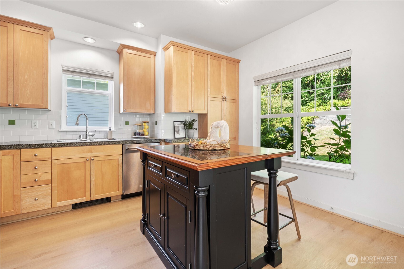 Kitchen with island