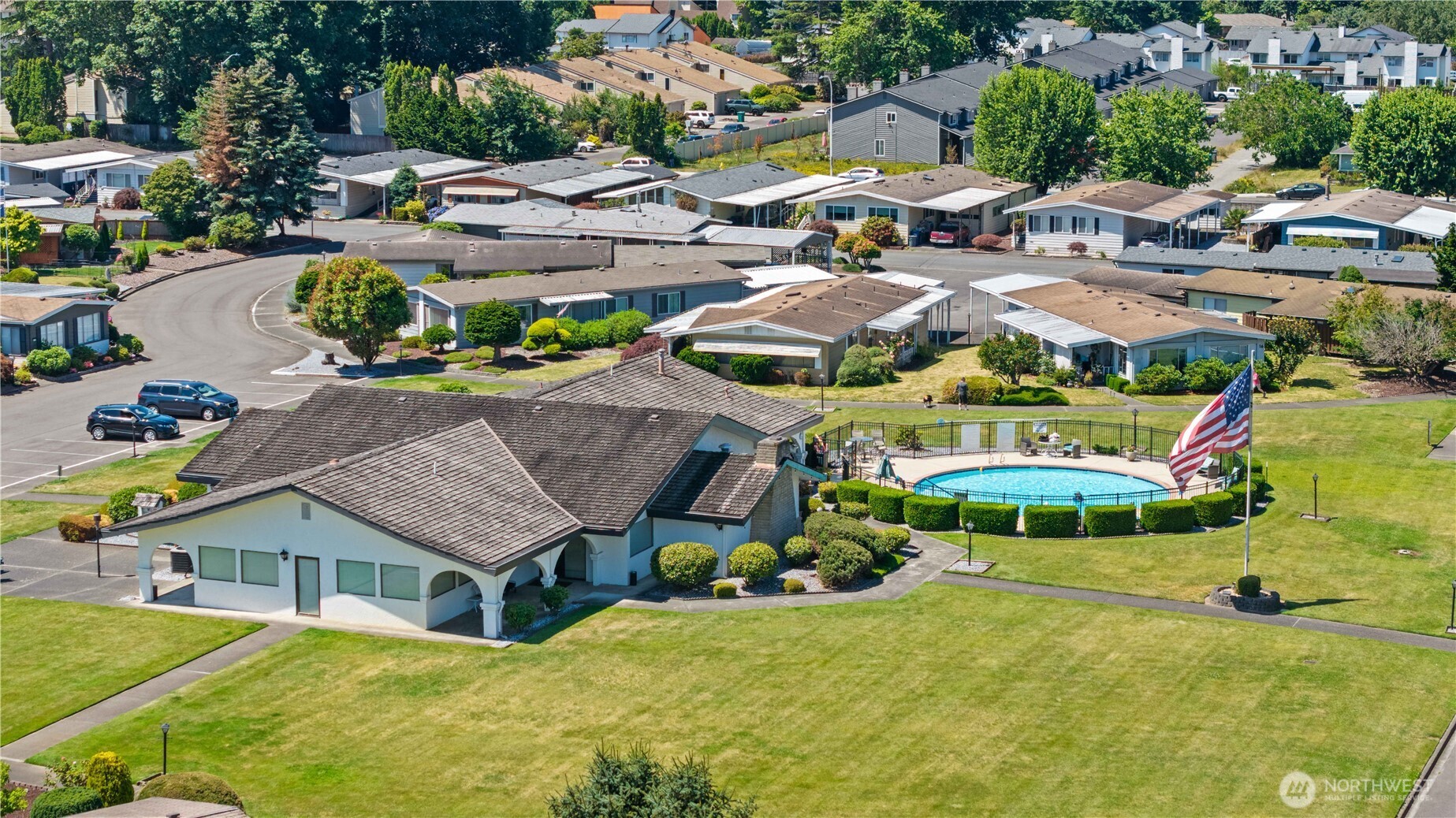 The community has a clubhouse for gatherings and events.