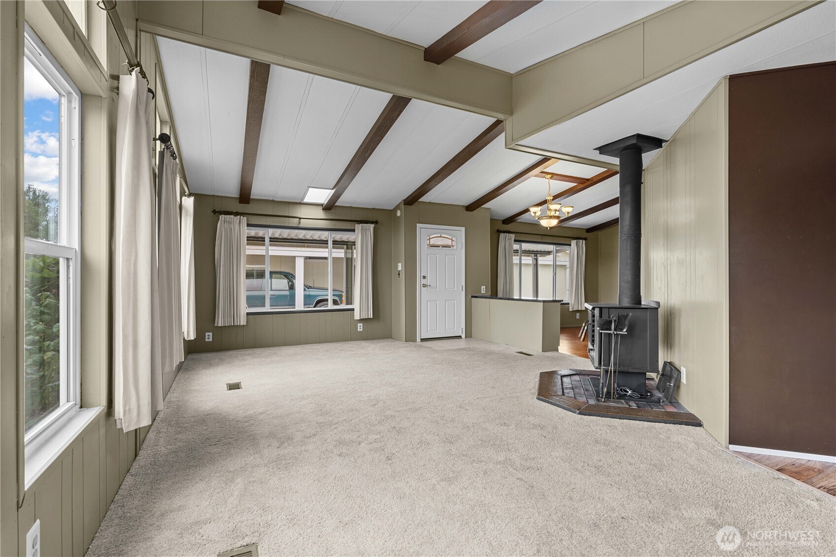 Another angle of living/dining area.