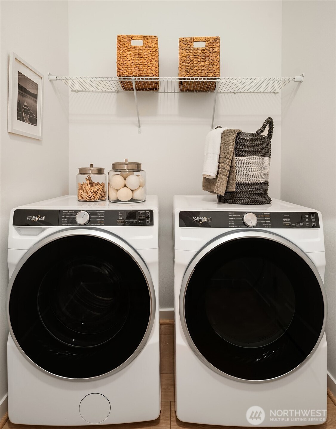 Washer and dryer included with purchase