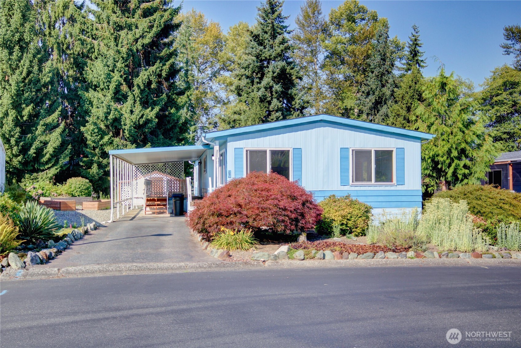 Well established landscaping.