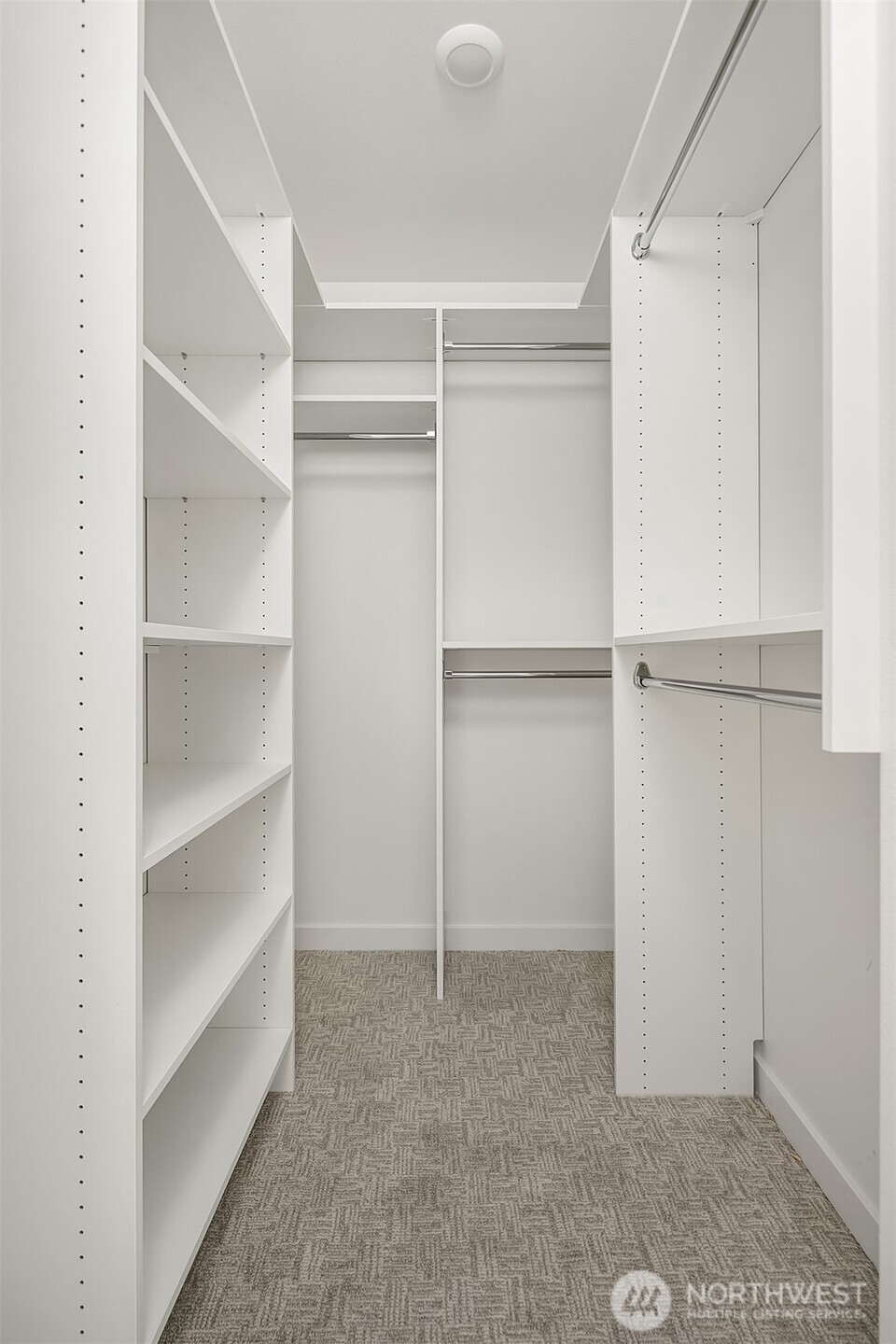 Walk-in Primary Closet with Closet Systems