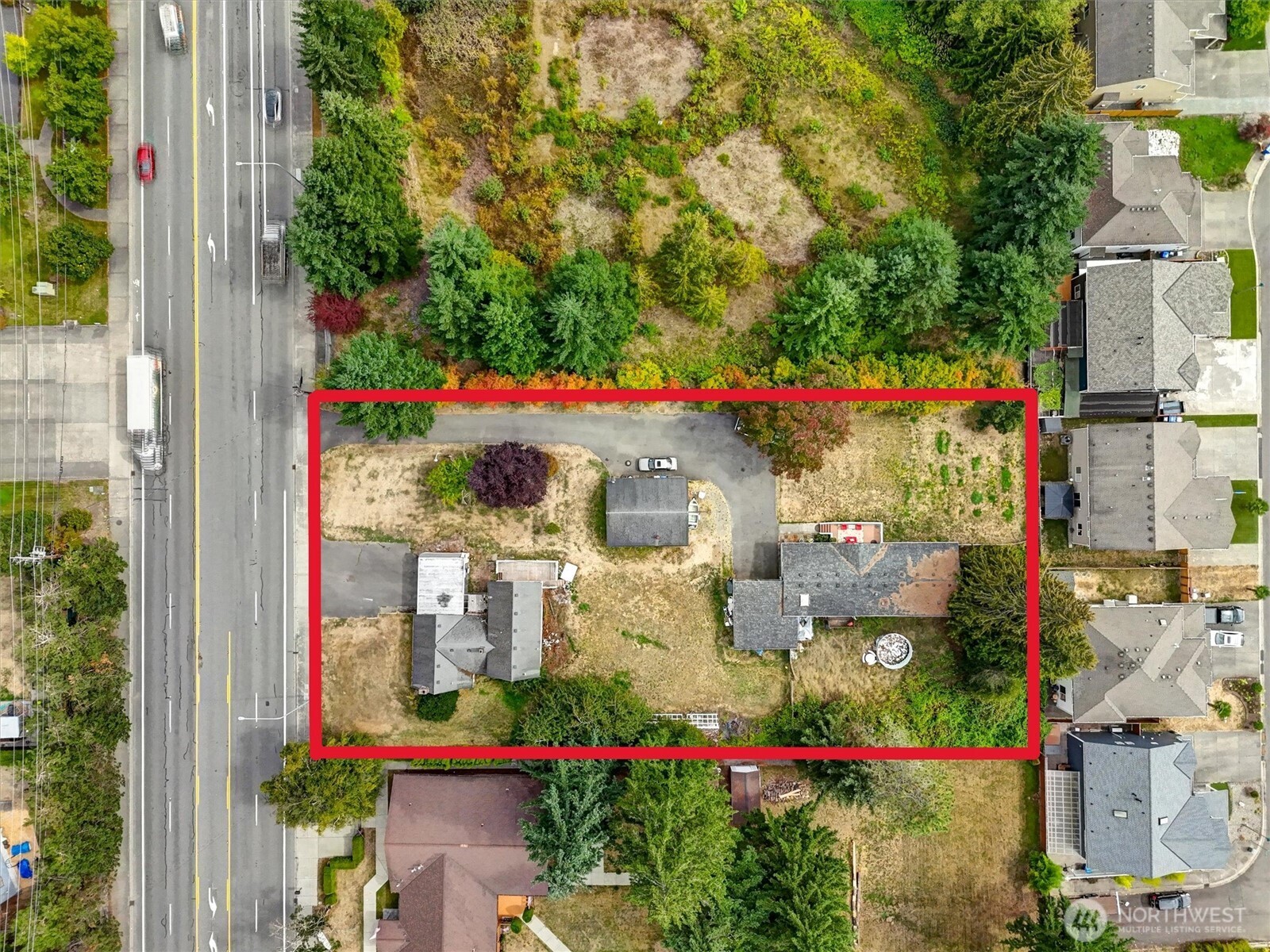 Located next to a drainage ditch, perhaps can connect to, buyer to verify.