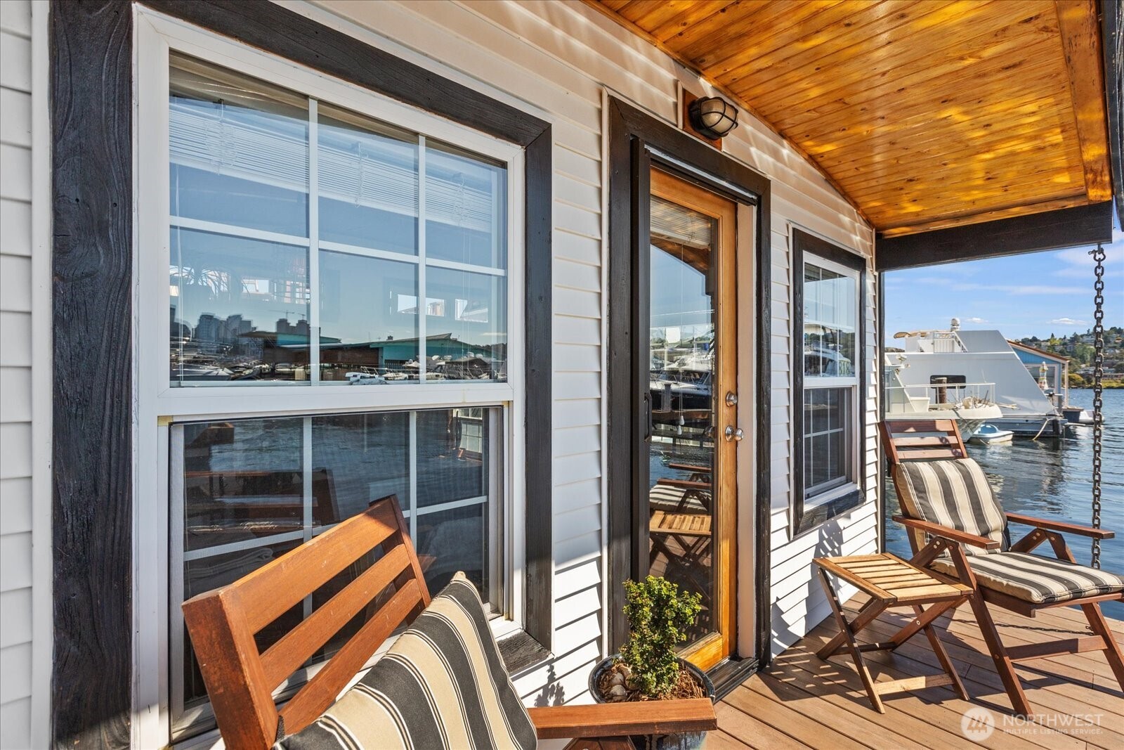 Back patio w/ Lake views in every direction