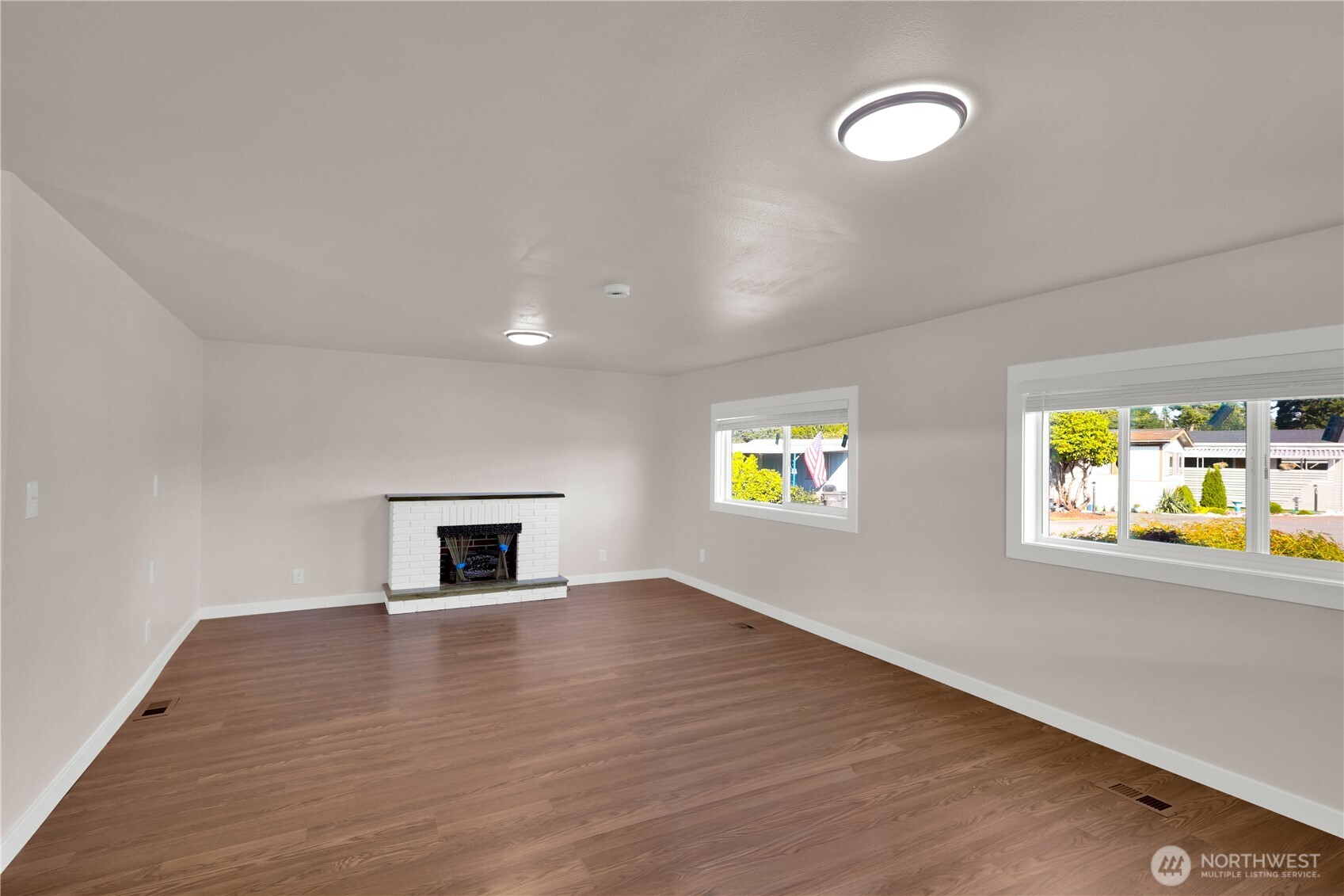 Spacious living area with plenty of room to relax or entertain.