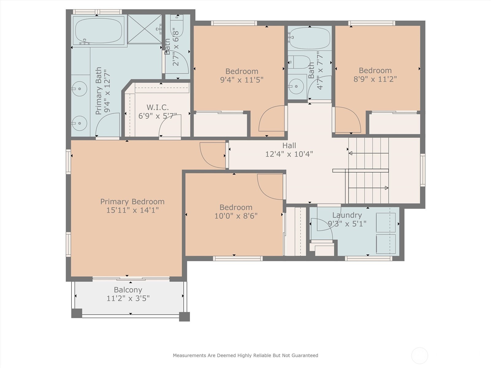 Convenient floorplan with same level laundry room