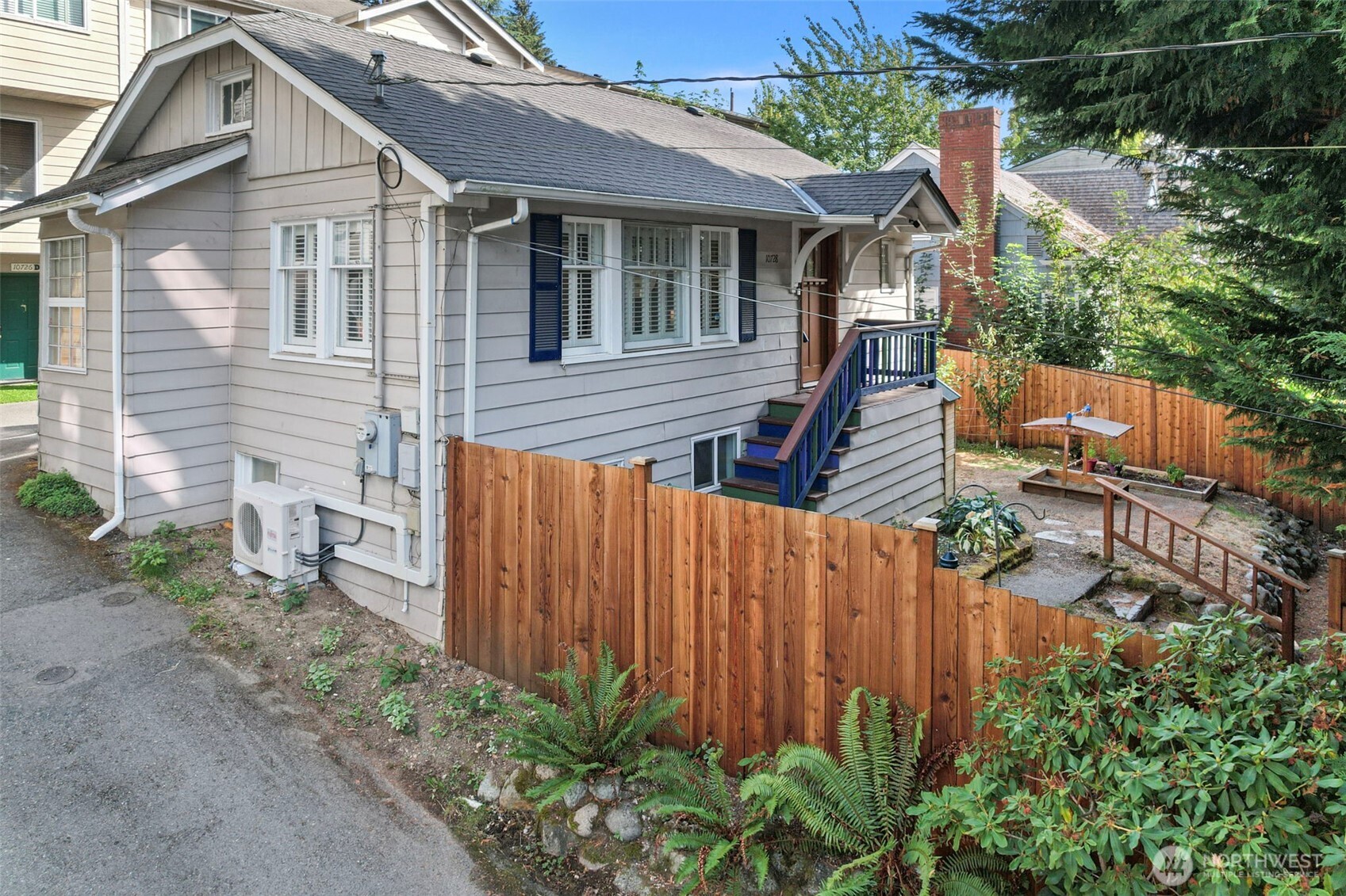 Fully fenced with a 6 foot cedar privacy fence.