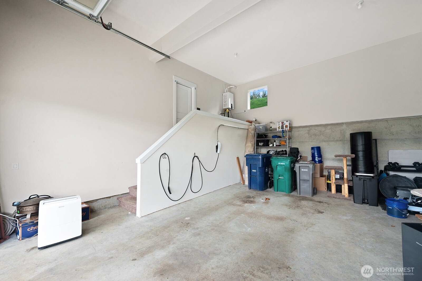 Electric car charger stays with home.