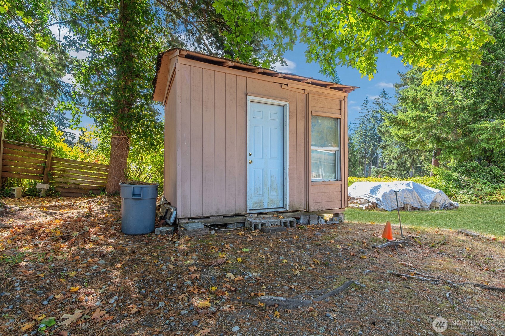 Spare shed for storage, or creating a new personal work space.