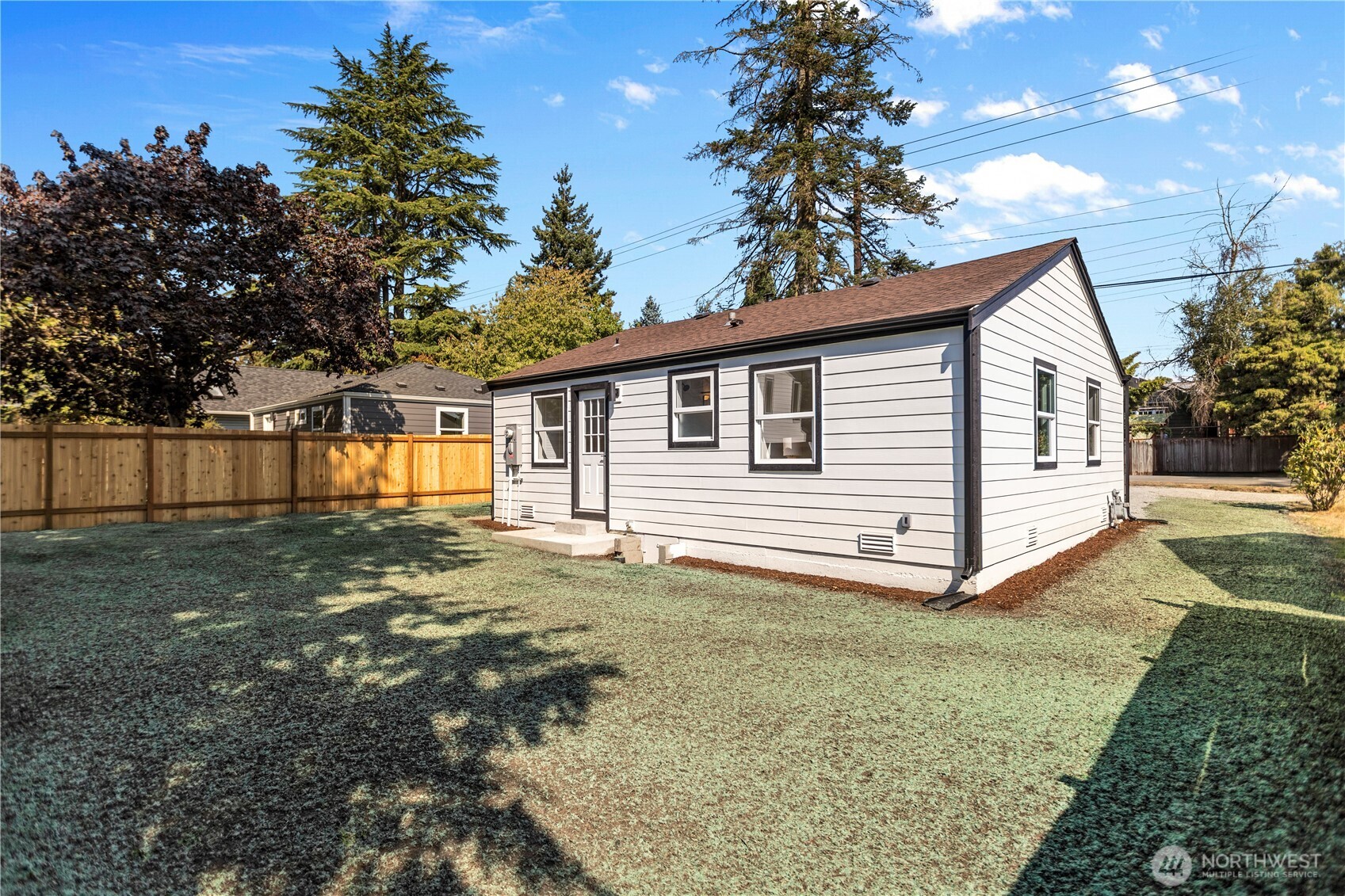 Recently hydroseeded-green grass soon!