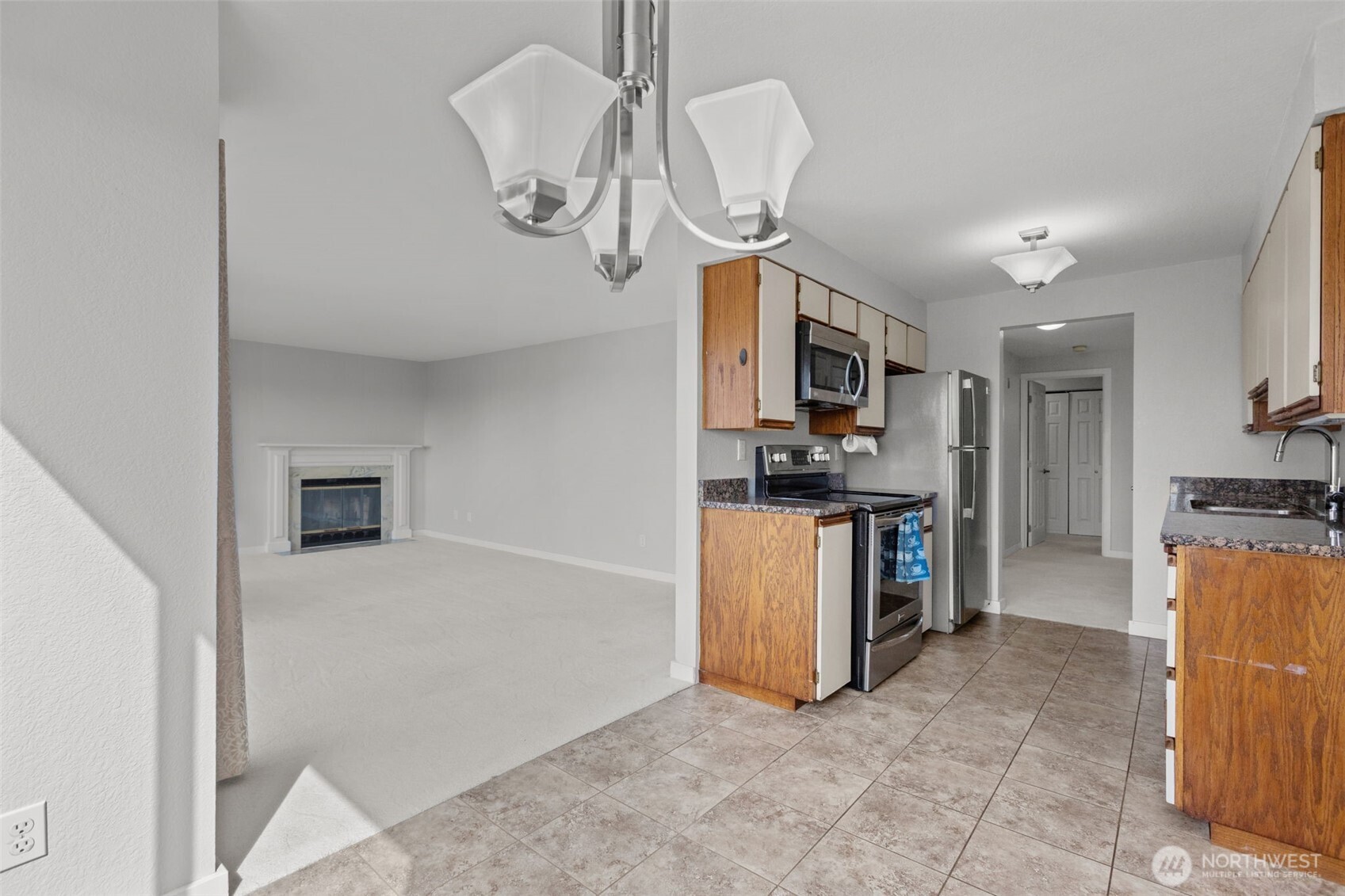 Functional kitchen design with breakfast bar and space for casual dining