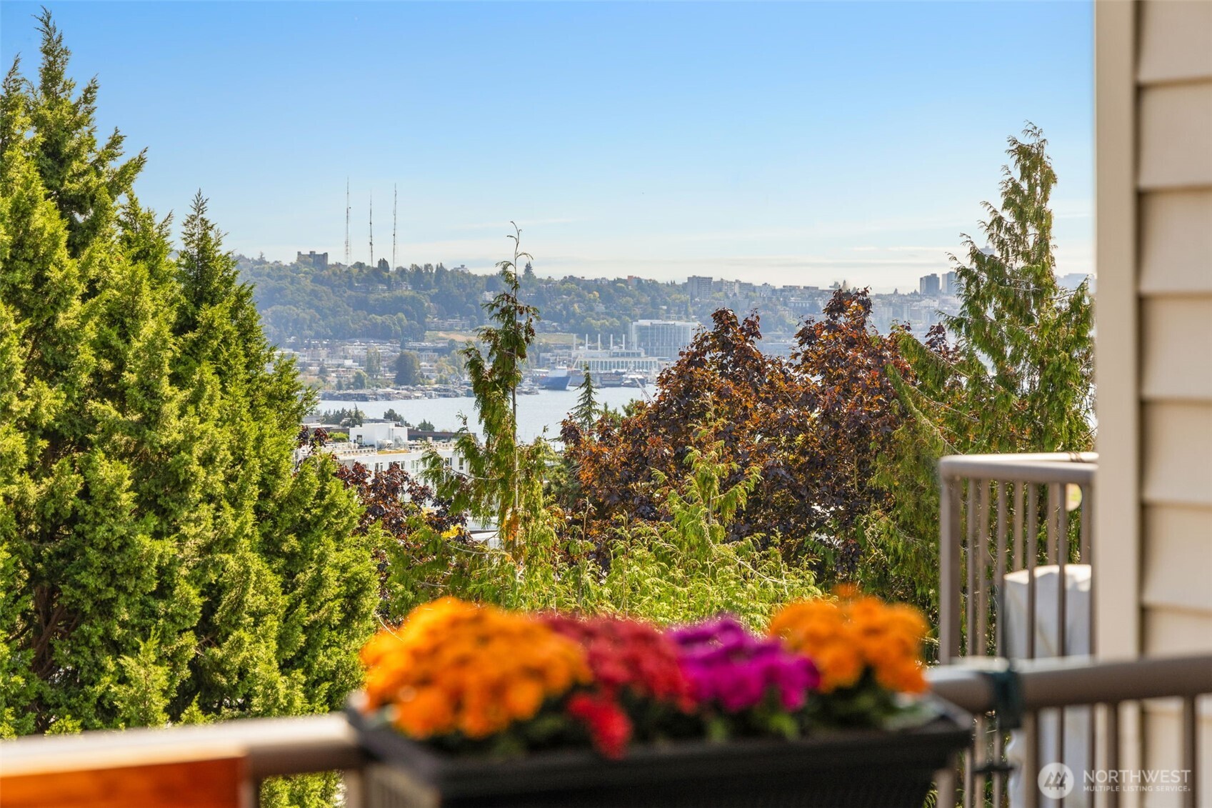 Spacious & sunny balcony will be your urban sanctuary. Built-in bar-top and room for addtl seating