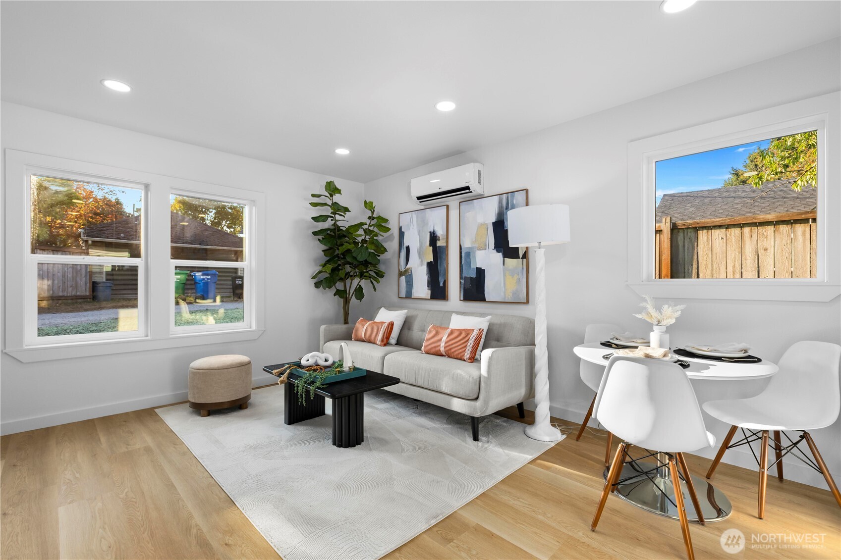 Ample light on main floor